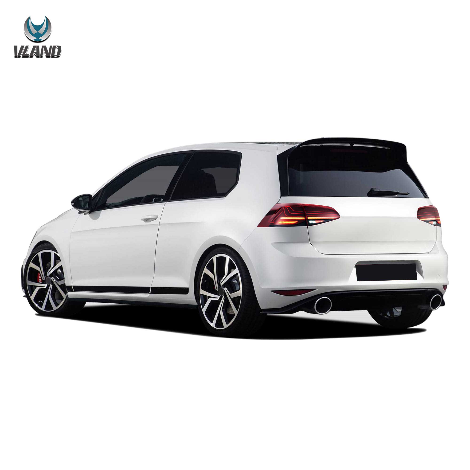 VLAND UK 13-21 VW Golf MK7 MK7.5 Hatchback Vland Laser Tail Lights With Sequential Turn Signals