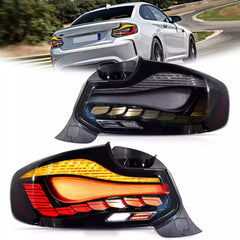 VLAND UK 2014-2021 BMW 2 Series F22 F23 M2 F87 OLED Tail Lights W/ Dynamic Lighting (GTS Style) with E-Mark
