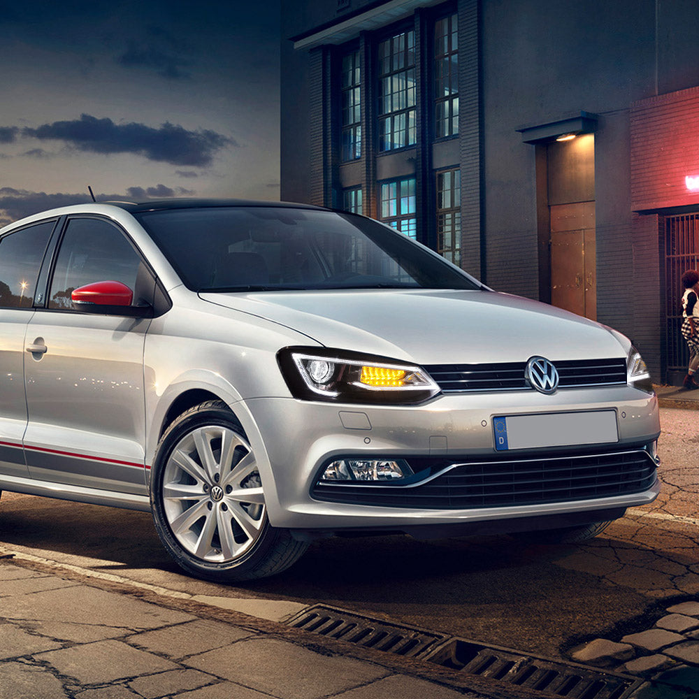 VLAND UK 2009-2017 Volkswagen Polo MK5  LED Headlights with E-Mark