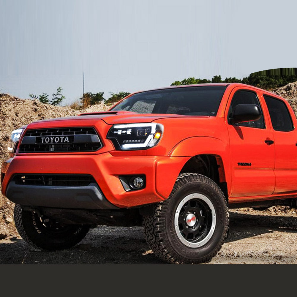 VLAND UK LED Headlights For 2012-2015 Toyota Tacoma with Start-up Animation