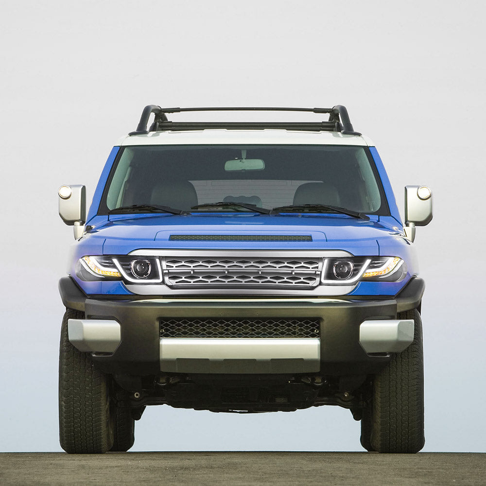 VLAND UK LED Headlights With Grille for 2006-2022 Toyota FJ Cruiser