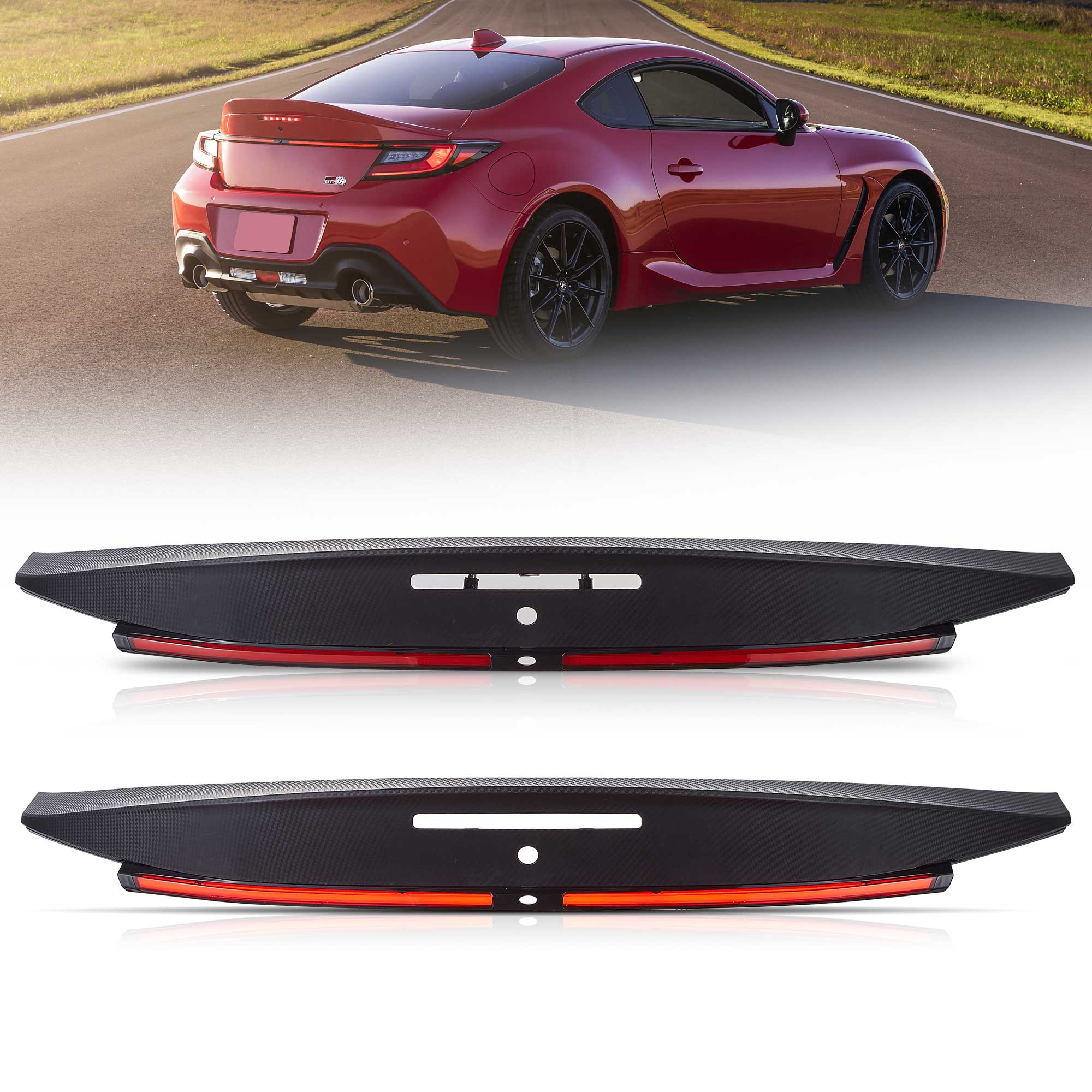 VLAND UK LED Trunk Light Bar Rear Brake Signal Light for Toyota GR86 / Subaru BRZ 2021+
