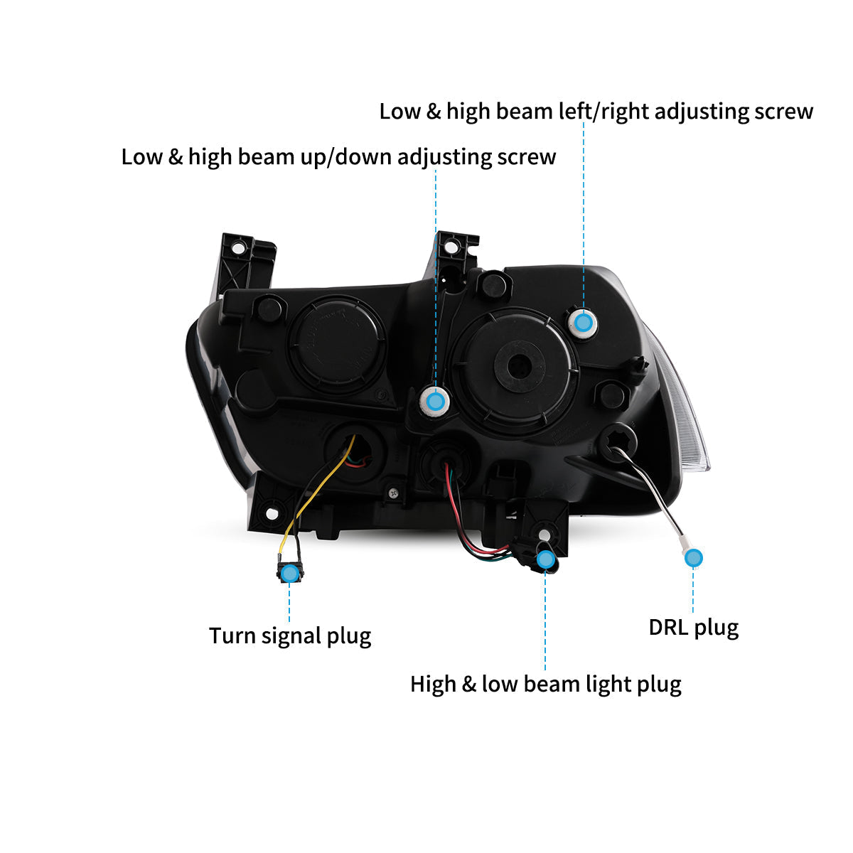 VLAND UK LED Headlights For Dodge Charger 2011-2014