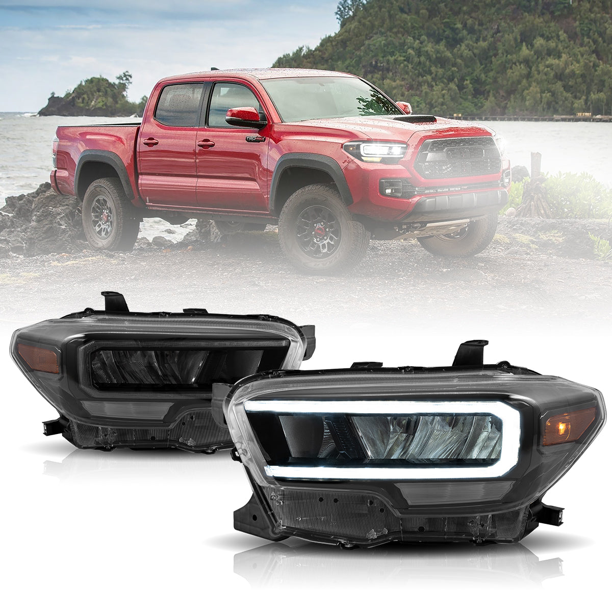 VLAND UK LED Headlights For 2016-2023 Toyota Tacoma
