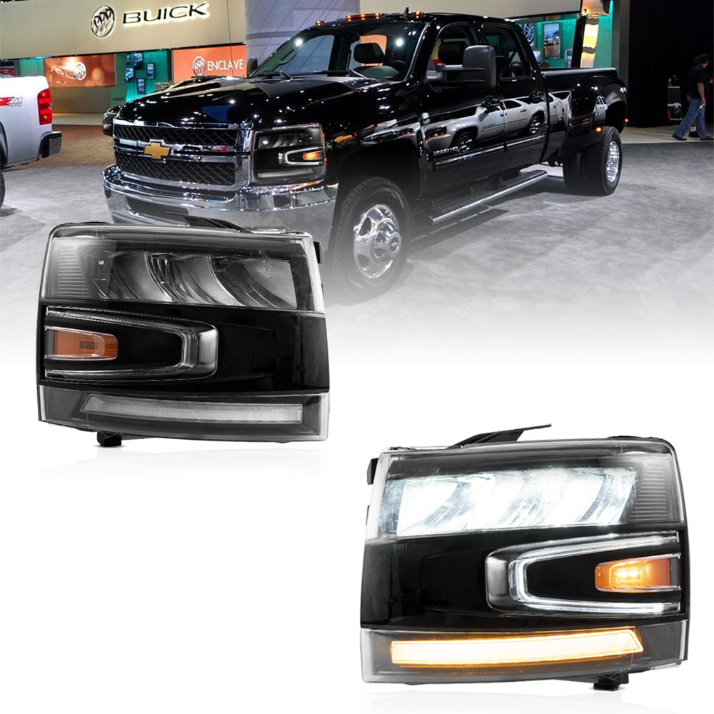 VLAND UK LED Headlights 2007-2013 Chevrolet Silverado 1500 2500HD 3500HD