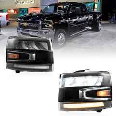 VLAND UK LED Headlights 2007-2013 Chevrolet Silverado 1500 2500HD 3500HD