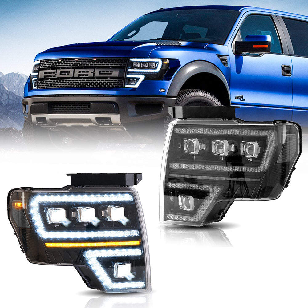 VLAND UK LED Matrix Projector Headlights  Ford F150 2009-2014