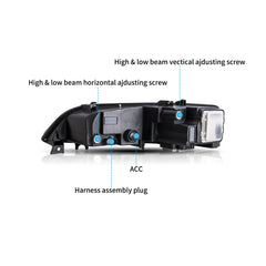 VLAND UK Full LED Headlights For 2002-2008 Mazda 6