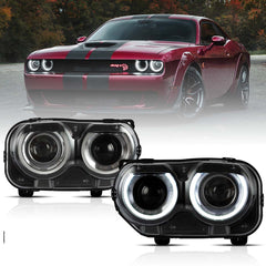 VLAND UK LED Headlights Dodge Challenger 3th Gen 2015-2024