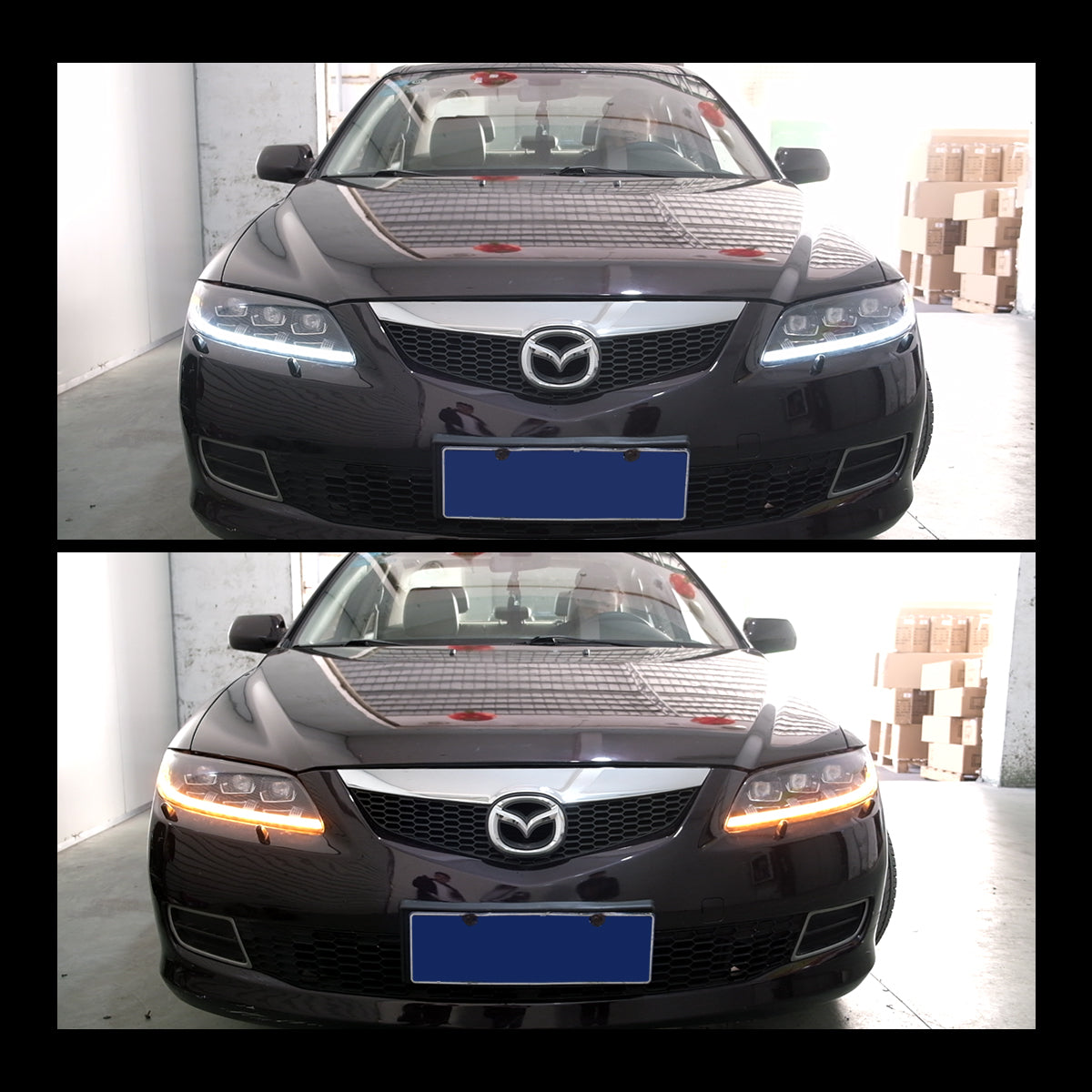 VLAND UK Full LED Headlights For 2002-2008 Mazda 6