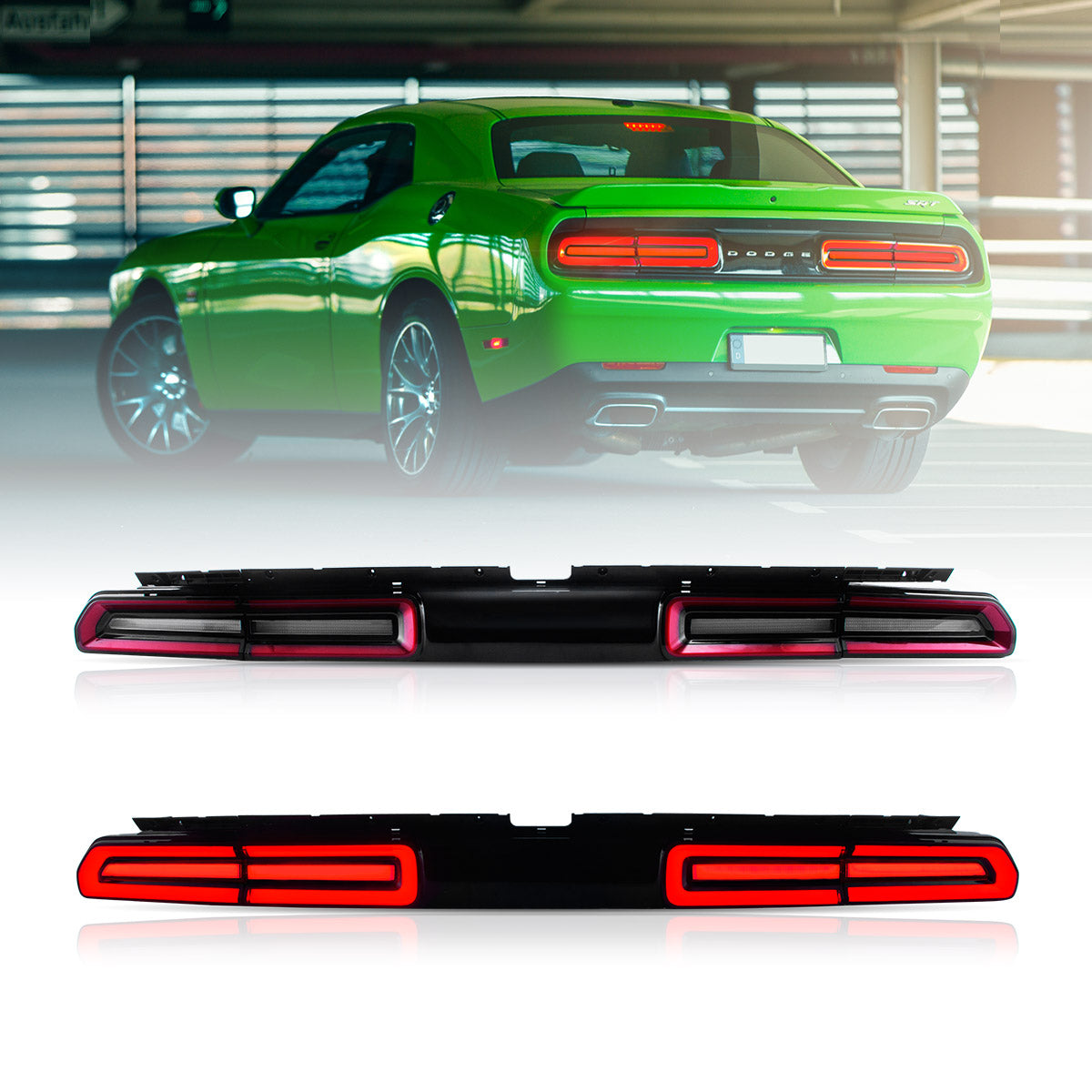 VLAND UK LED Tail Lights for Dodge Challenger 2008-2014
