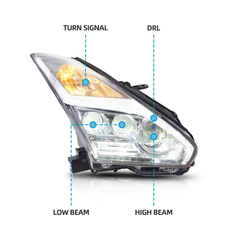 VLAND UK LED Headlights For 2008-2023 Nissan GTR R35