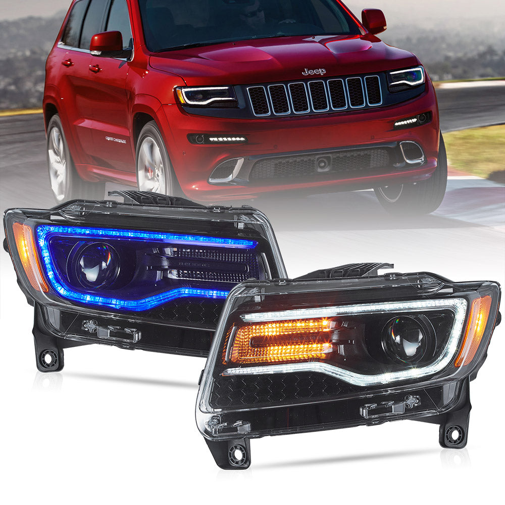 VLAND UK LED Headlights For 2011-2013 Jeep Grand Cherokee (WK2)