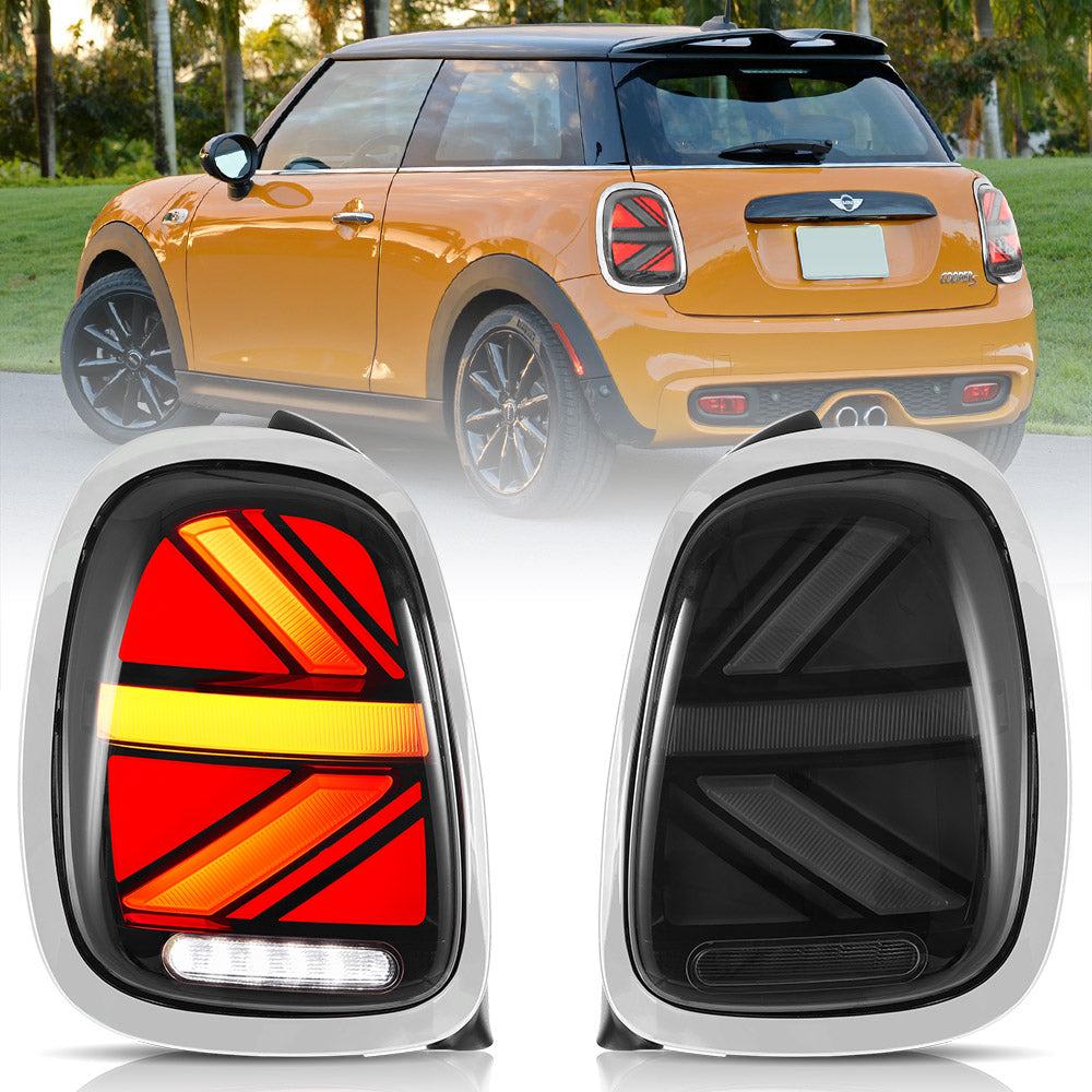 VLAND UK Full LED Taillights For 2014-2019 Mini Cooper Hatch F55 F56 F57