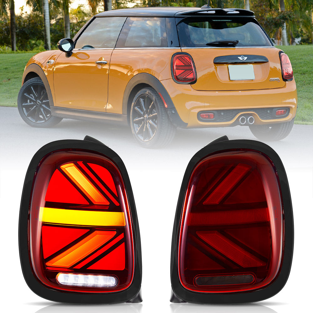 VLAND UK Full LED Taillights For 2014-2019 Mini Cooper Hatch F55 F56 F57