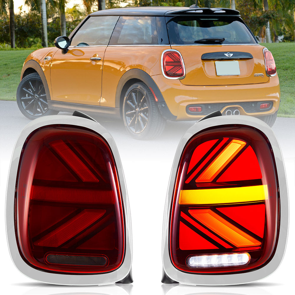VLAND UK Full LED Taillights For 2014-2019 Mini Cooper Hatch F55 F56 F57