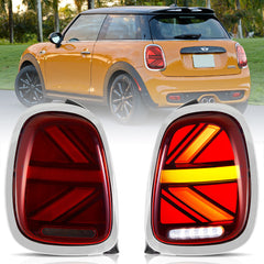 VLAND UK Full LED Taillights For 2014-2019 Mini Cooper Hatch F55 F56 F57