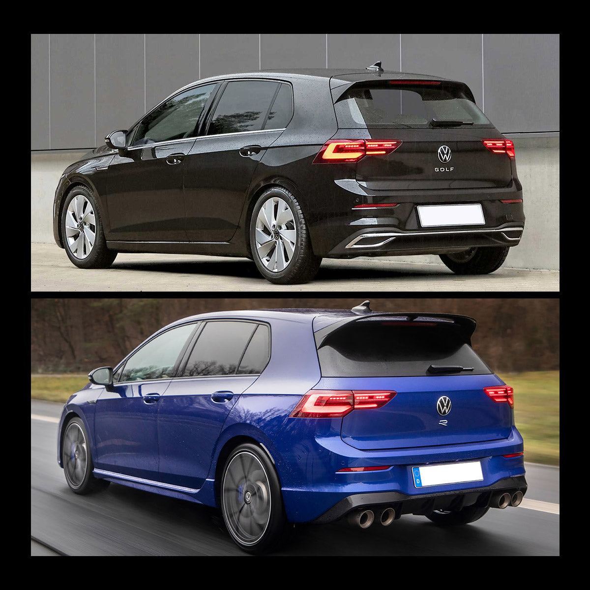 VLAND UK LED Tail Lights For 2020-2023 Volkswagen Golf Mk8