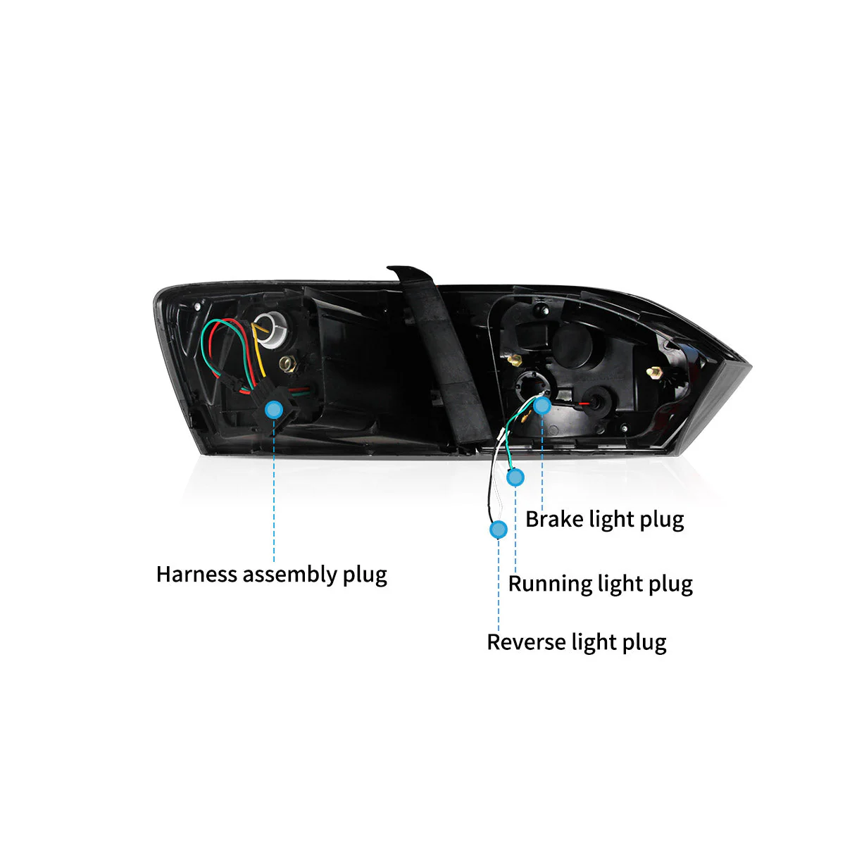 Vland UK 2011-2014 Volkswagen Jetta MK6 Tail Lights With LED Sequential