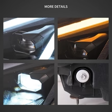 VLAND UK 05-13 Chevrolet Corvette C6 6th Gen EU Vland LED Dual Beam Projector Headlights Black [C8 STYLE]