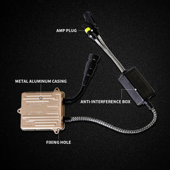 VLAND UK  2PCs D2H/H7 Xenon Bulbs Conversion HID KIT with Ballast 12V 35W 55W 6000K