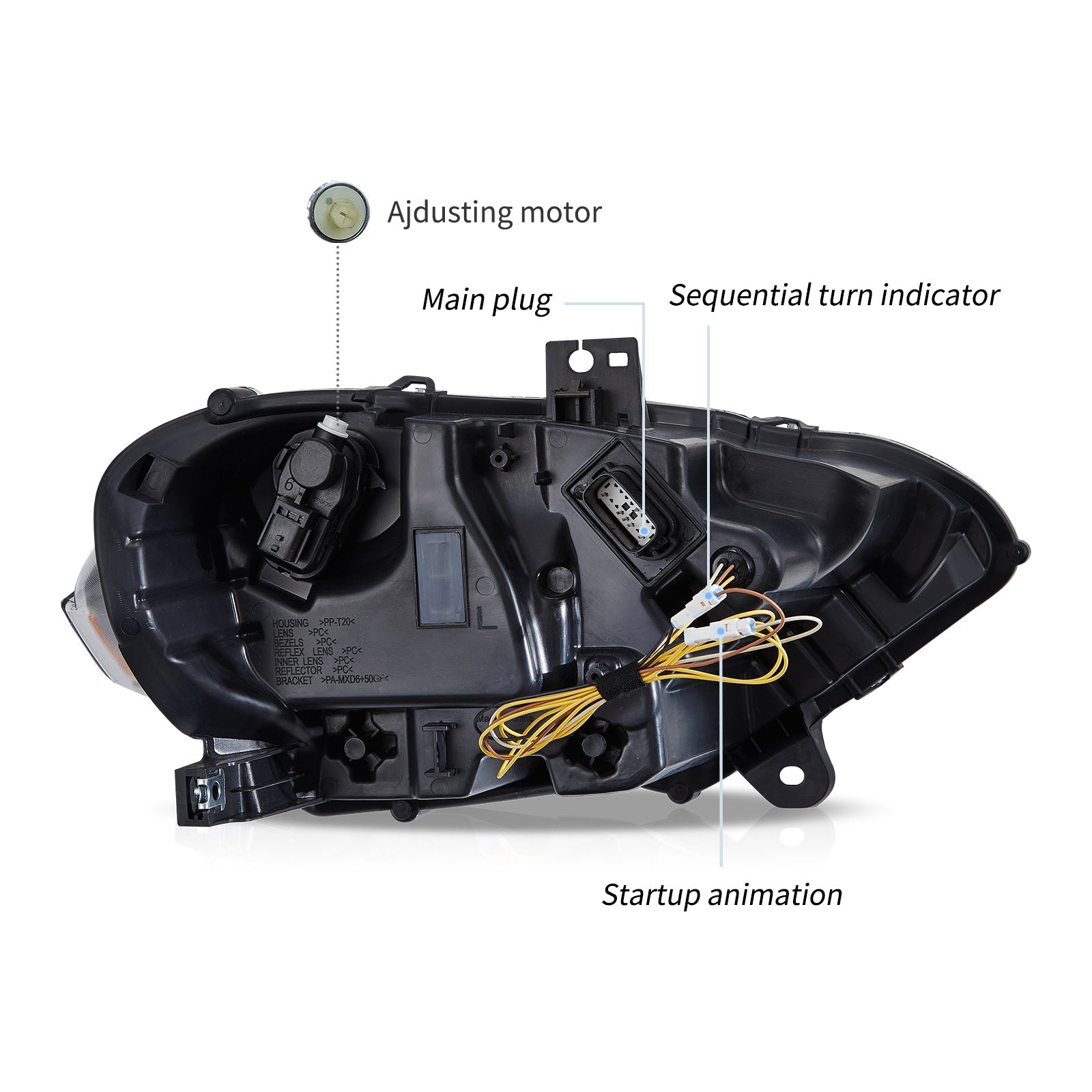 VLAND UK Ford Mustang 2018-2023 LED Headlights