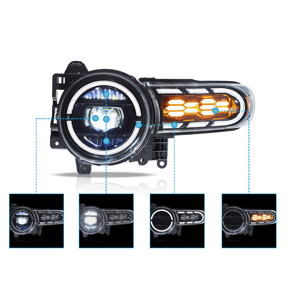 VLAND UK LED Headlights For 2006-2022 Toyota Fj Cruiser XJ10