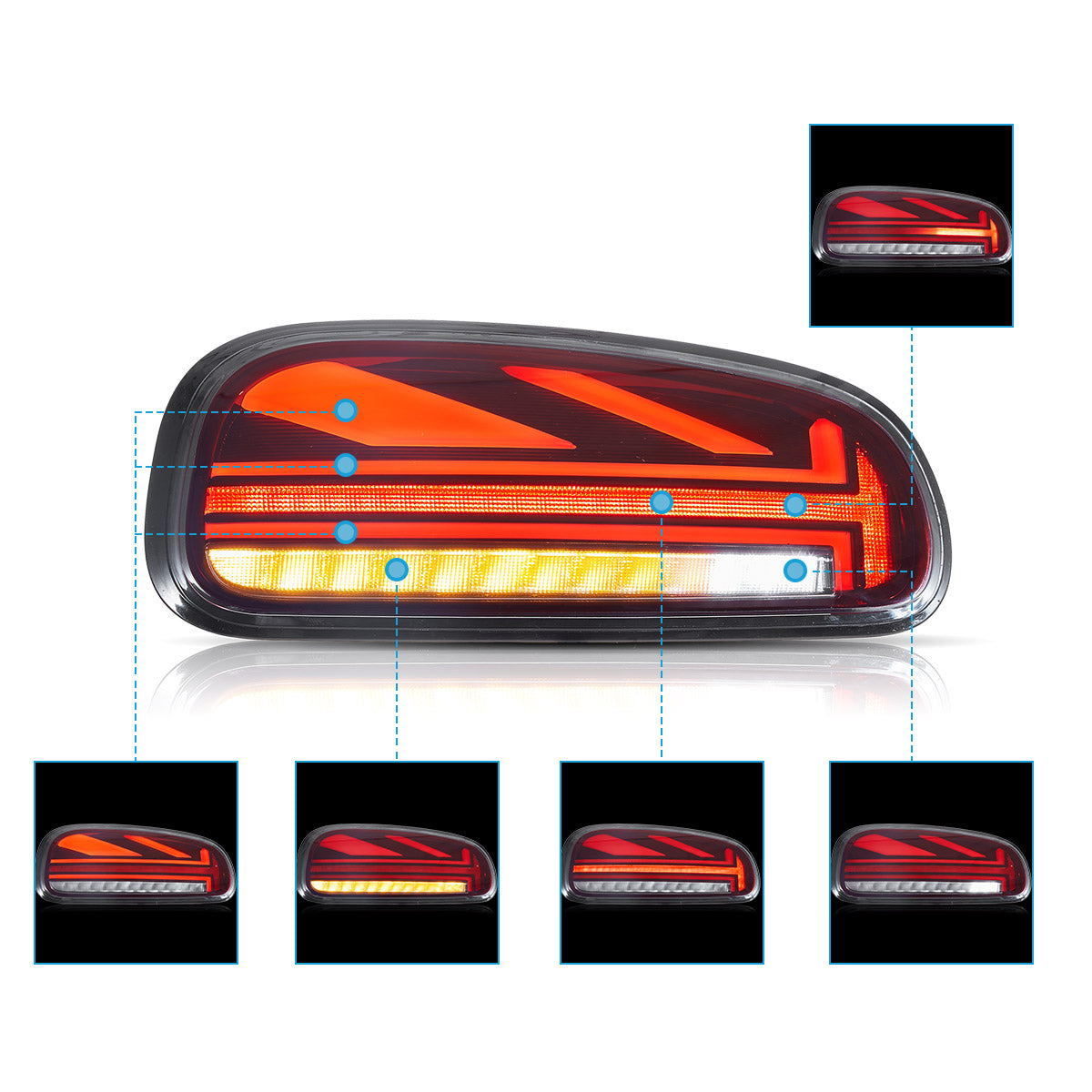 VLAND UK Taillights 2015-2023 Mini Cooper Clubman F54