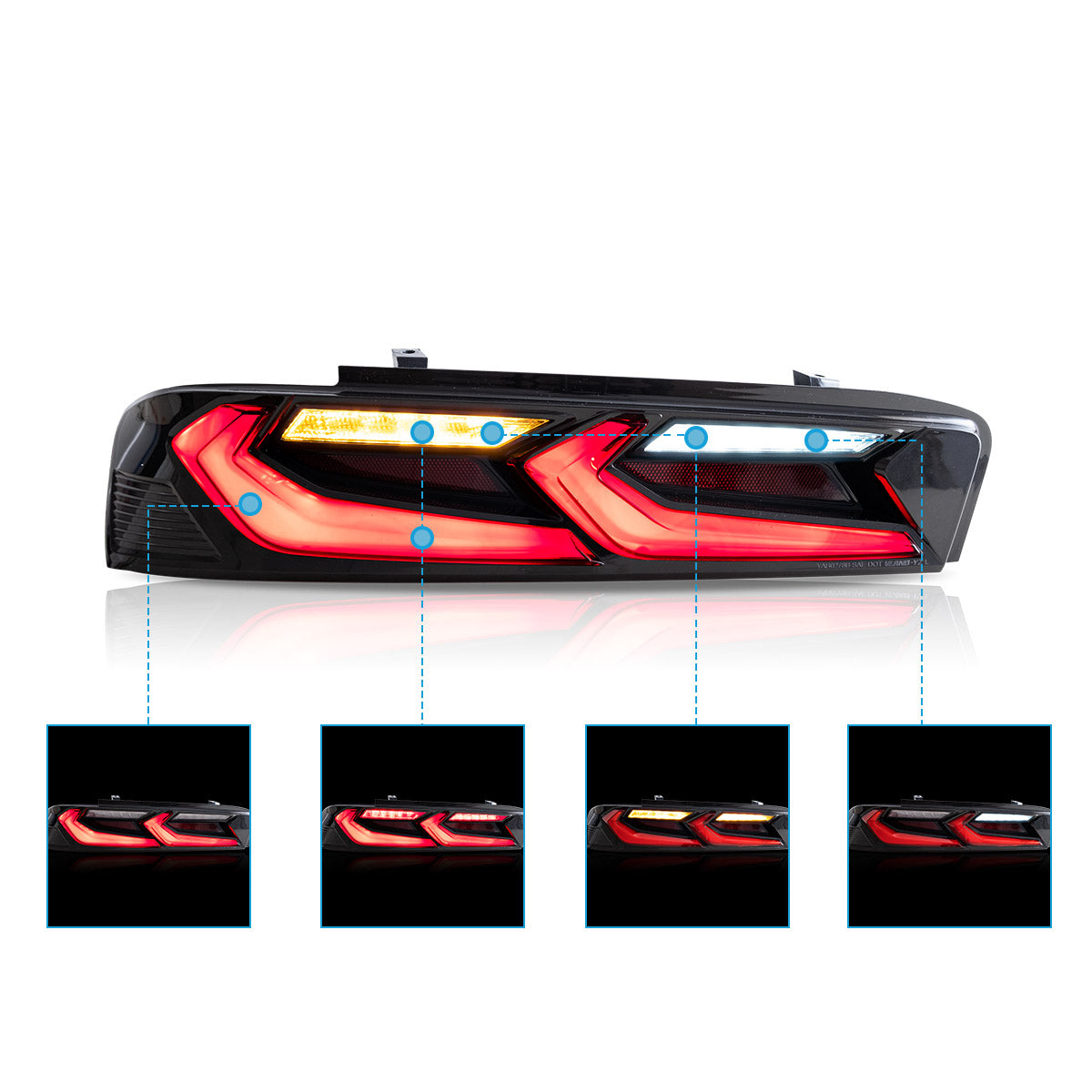 VLAND UK LED Tail lights 2016-2018 Chevrolet Camaro