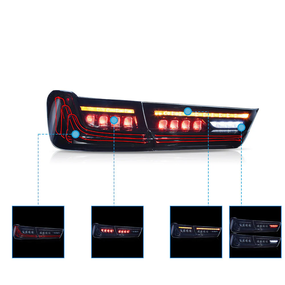 VLAND UK LED Laser Taillights For 2020-2024 BMW 3-Series G20/G28/G80