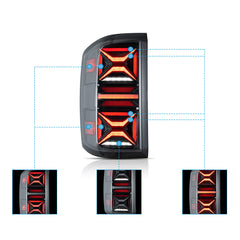 VLAND UK LED Tail lights 2014-2018 Chevrolet Silverado 1500 2500HD 3500HD