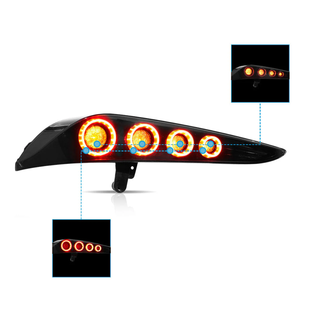 VLAND UK 19-24 Toyota GR Supra A90/A91 Vland LED Tail Lights w/Dynamic Animation