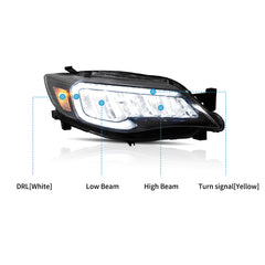 VLAND UK LED Headlights For Subaru Impreza 2008-2011 & WRX 2008-2014