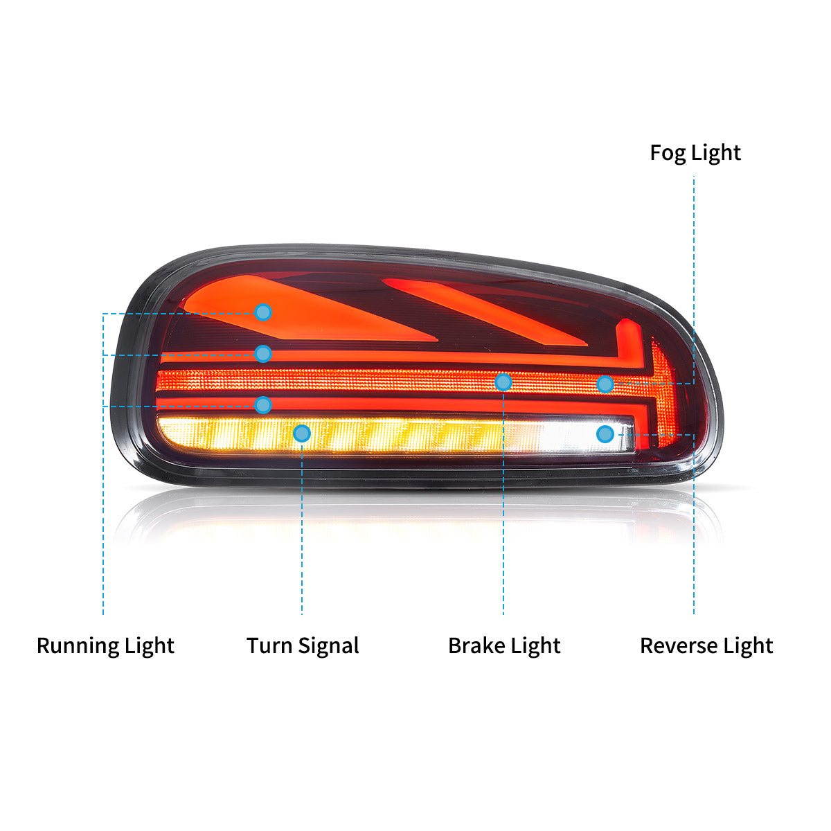 VLAND UK Taillights 2015-2023 Mini Cooper Clubman F54