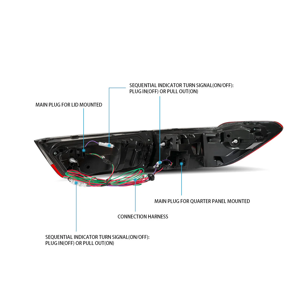 VLAND UK LED Laser Taillights For 2020-2024 BMW 3-Series G20/G28/G80