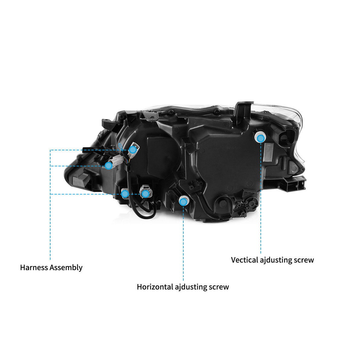 VLAND UK LED Headlights 2013-2015 Lexus RX 270 350 450h