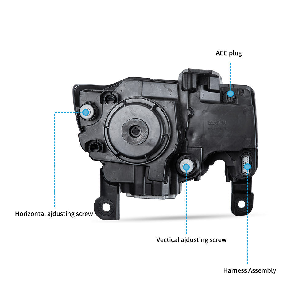 VLAND UK LED Headlights For 2014-2022 Jeep Grand Cherokee