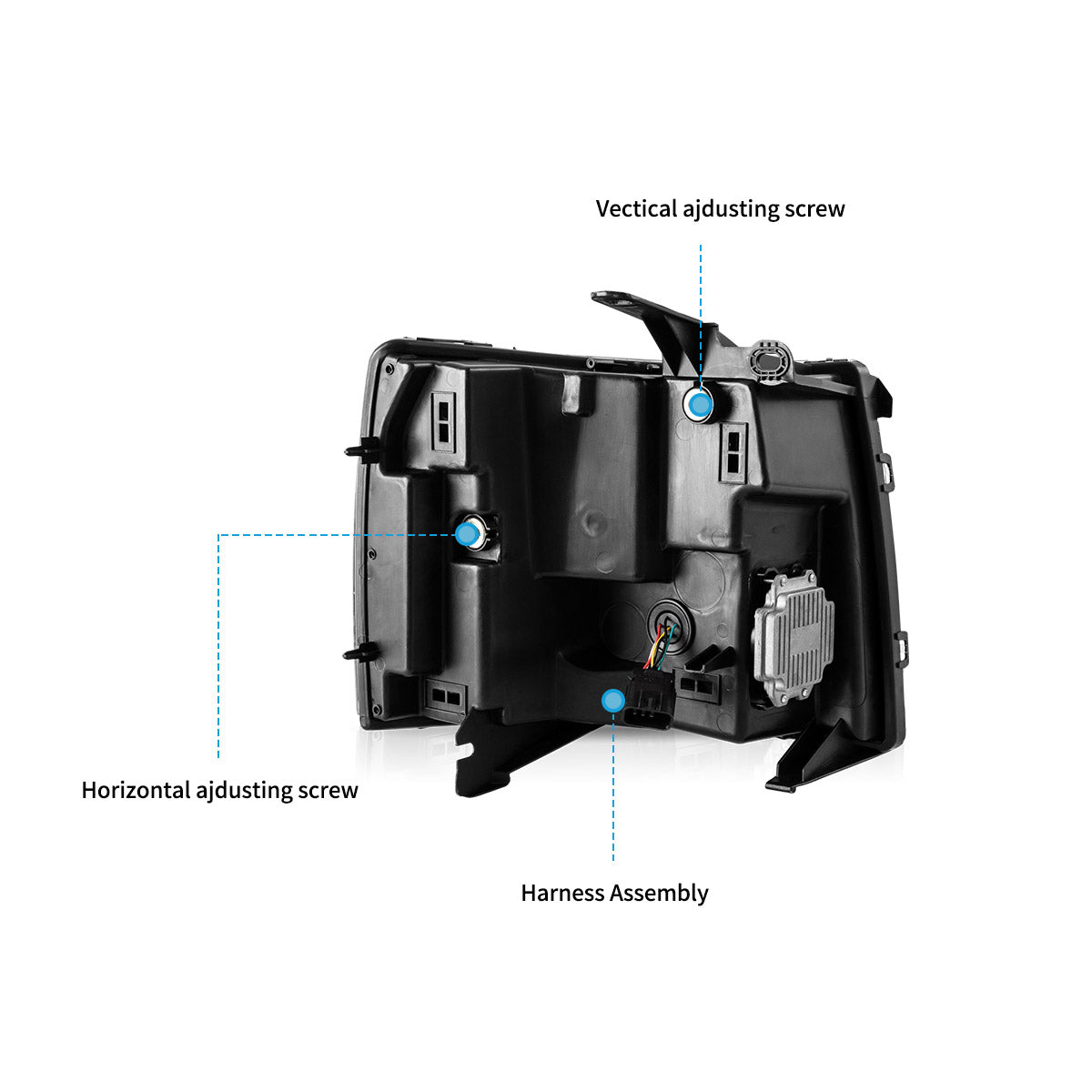 VLAND UK 2007-2013 Chevrolet Silverado 1500 2500HD 3500HD LED Headlights