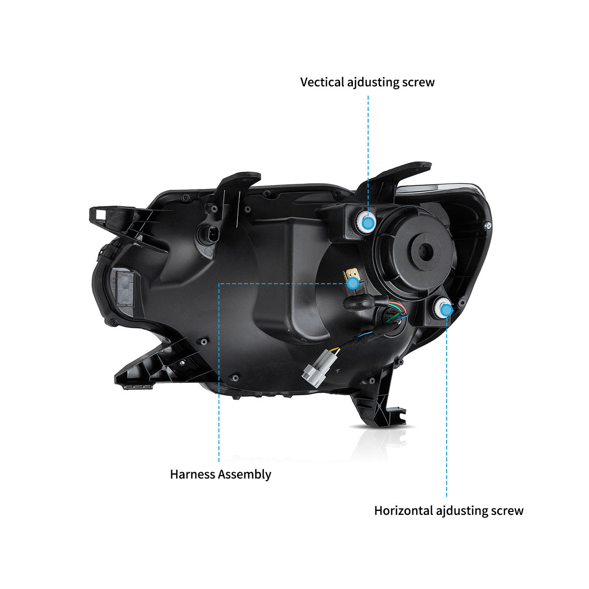 VLAND UK LED Headlights For 2012-2015 Toyota Tacoma with Start-up Animation