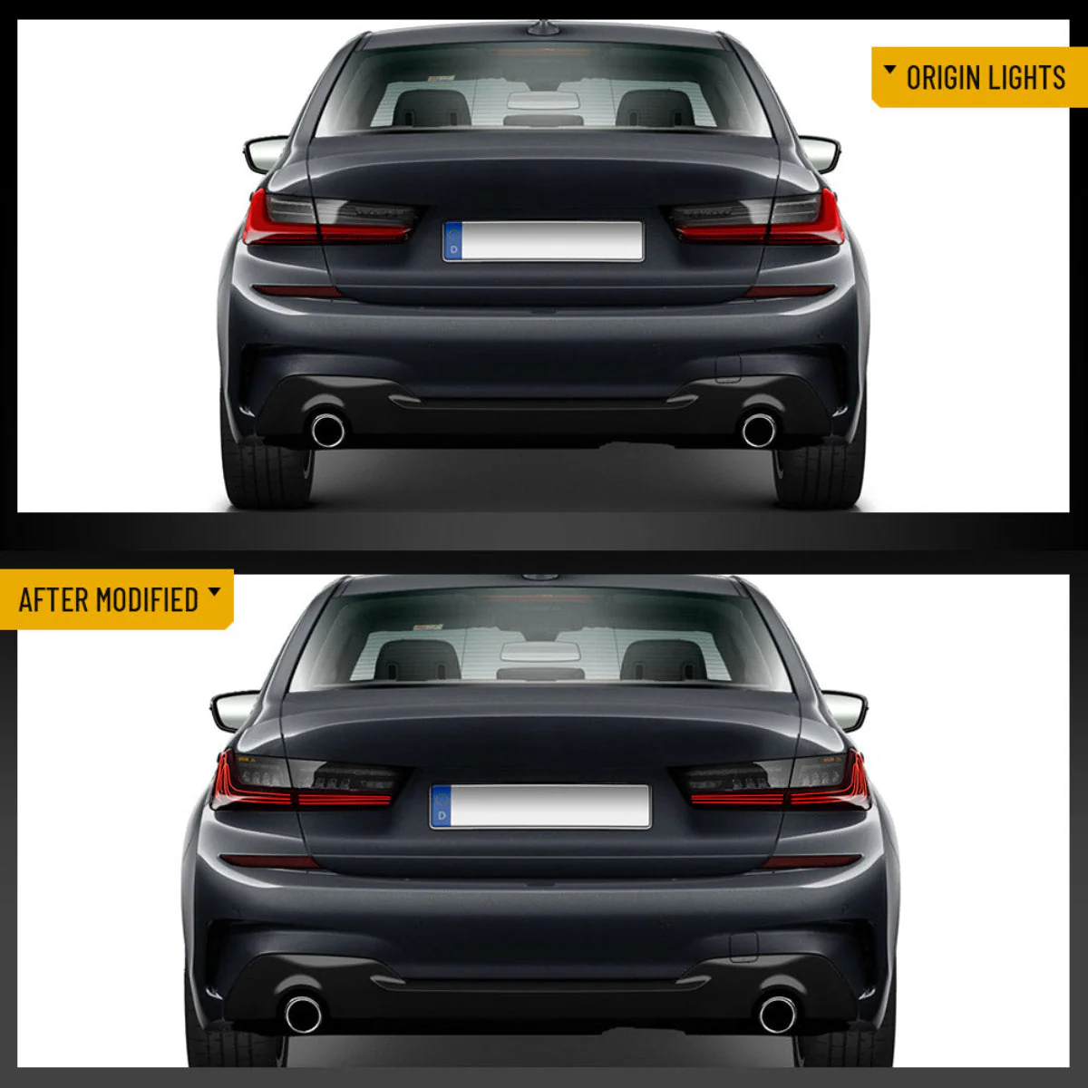 VLAND UK LED Laser Taillights For 2020-2024 BMW 3-Series G20/G28/G80