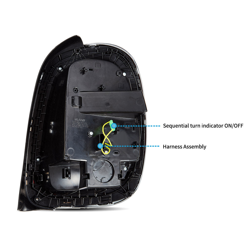 VLAND UK Full LED Taillights For 2014-2019 Mini Cooper Hatch F55 F56 F57