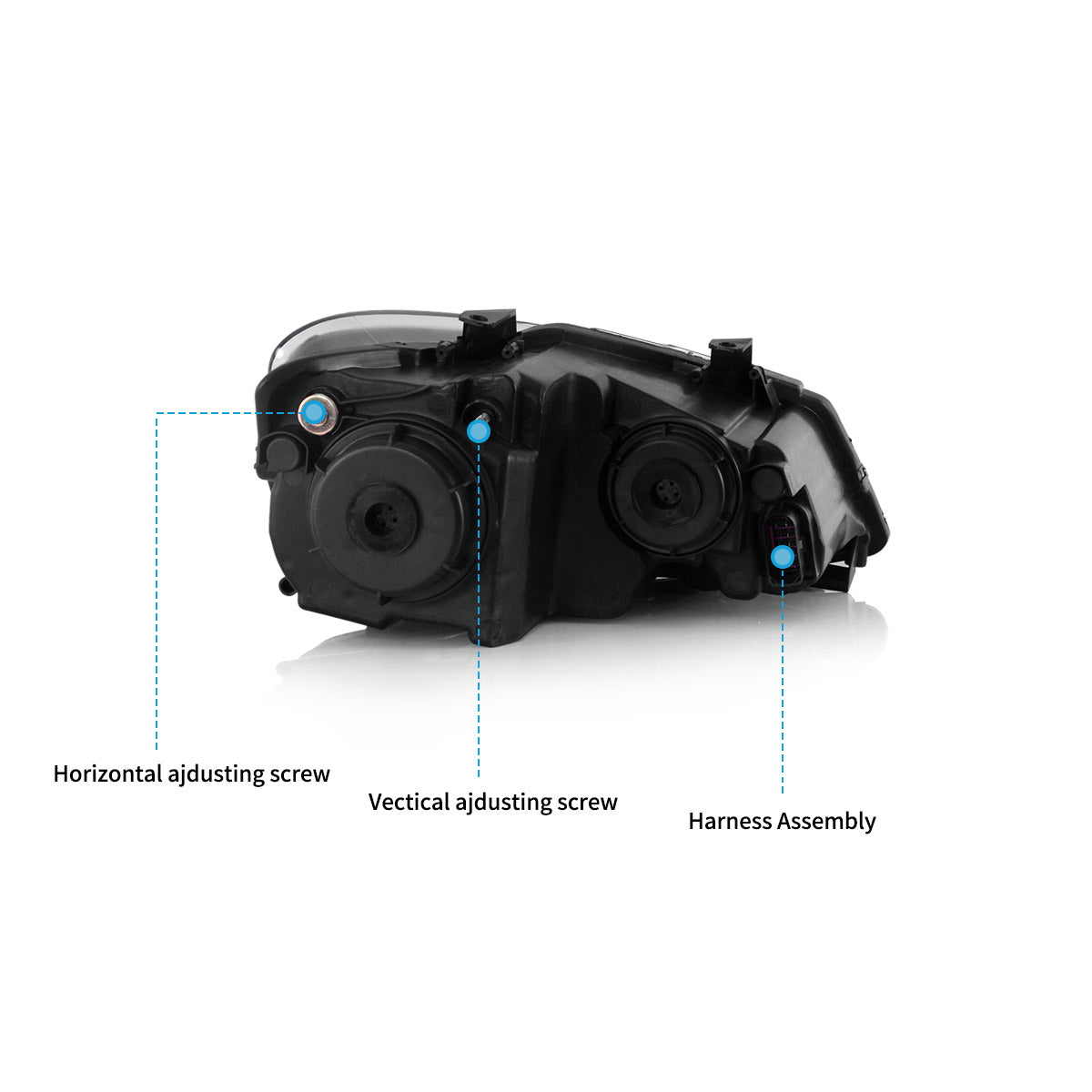 VLAND UK 2009-2017 Volkswagen Polo MK5  LED Headlights with E-Mark