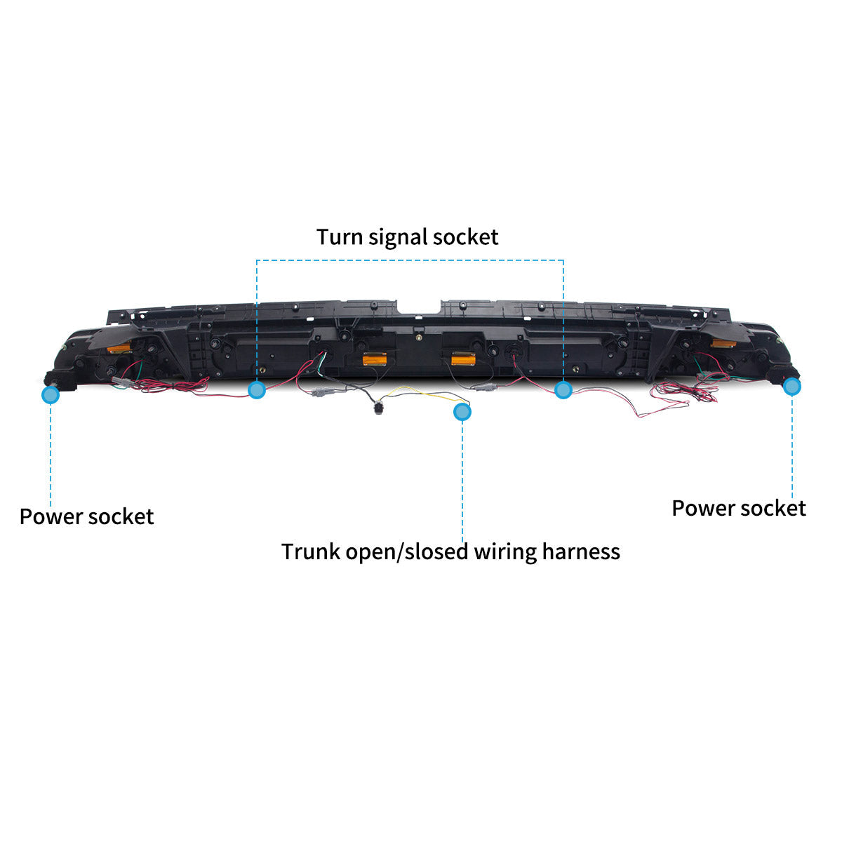 VLAND UK LED Tail Lights for Dodge Challenger 2008-2014