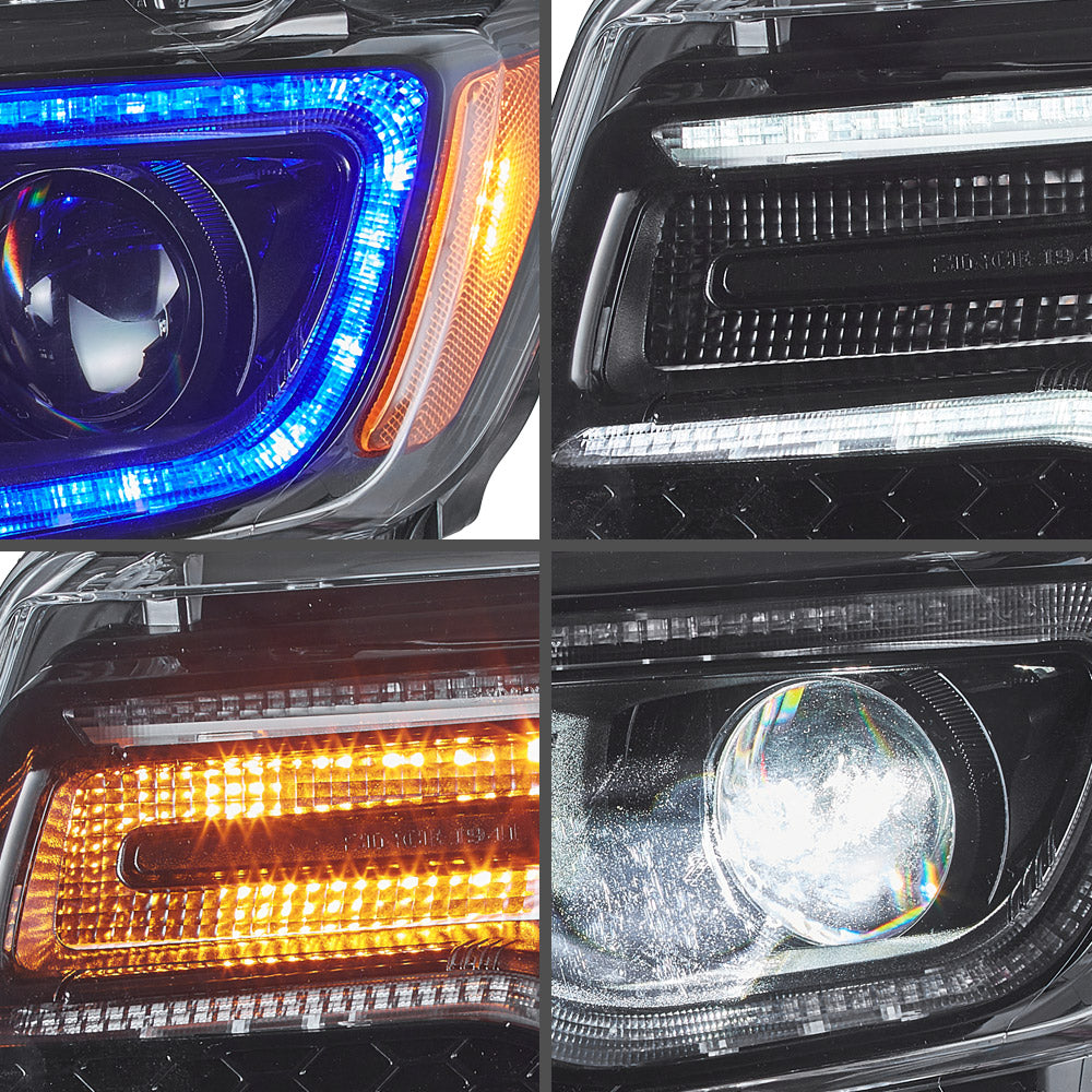 VLAND UK LED Headlights For 2011-2013 Jeep Grand Cherokee (WK2)
