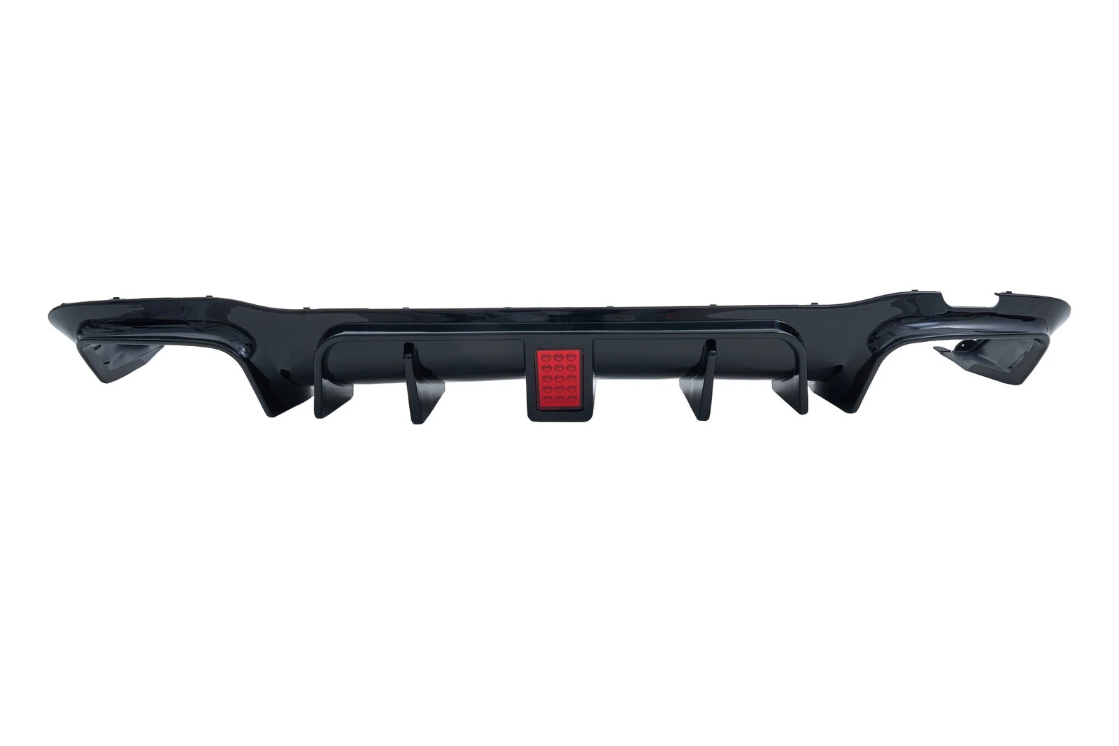F1 Style Rear Diffuser W/LED+Exhaust Tips For Benz W213 E300 E43 E63 2016-2020