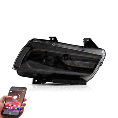 VLAND UK LED Headlights Dodge Charger 2011-2014 RGB Style