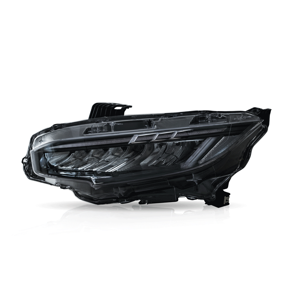 VLAND UK LED Reflection Bowl Headlights For 2016-2021 Honda Civic