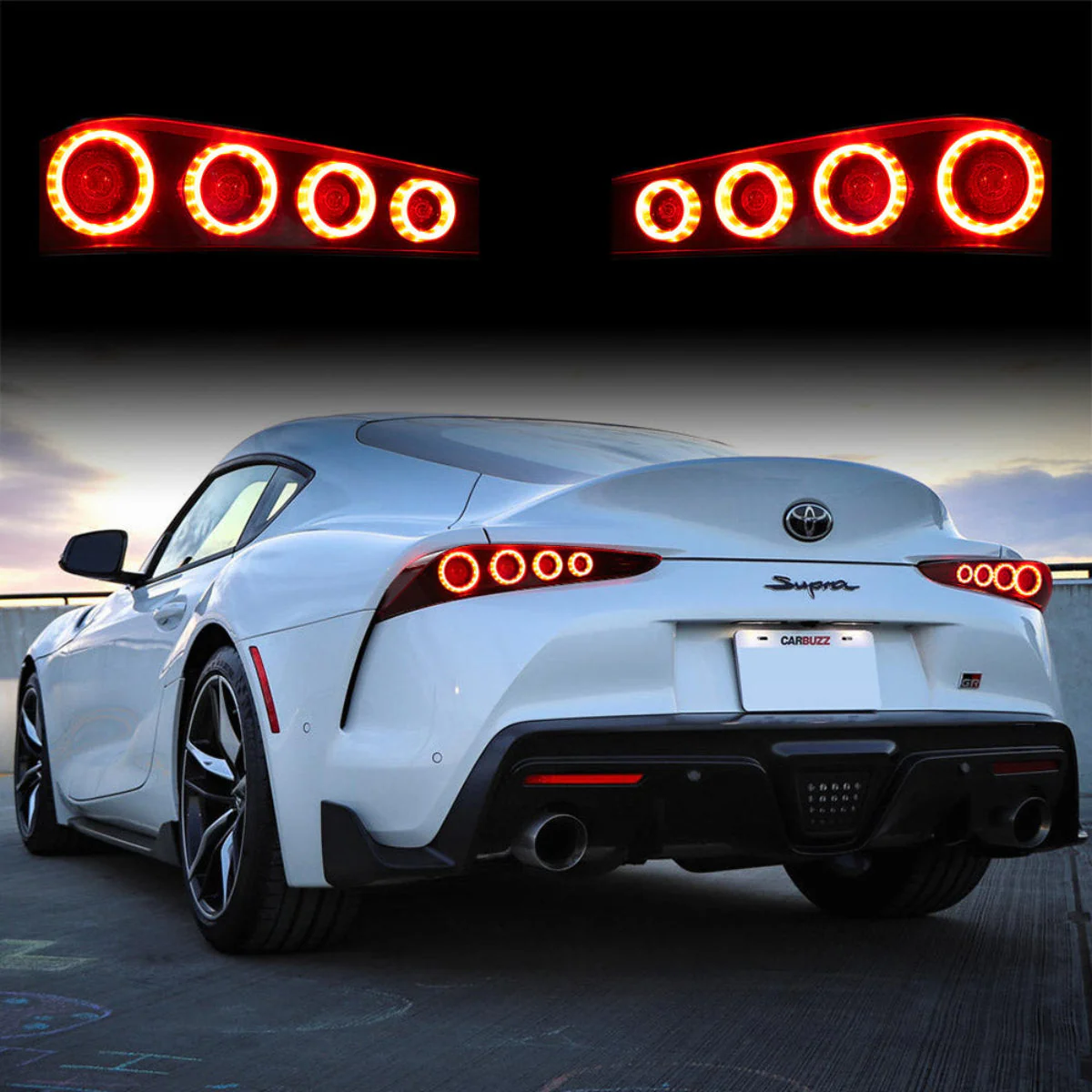 VLAND UK 19-24 Toyota GR Supra A90/A91 Vland LED Tail Lights w/Dynamic Animation