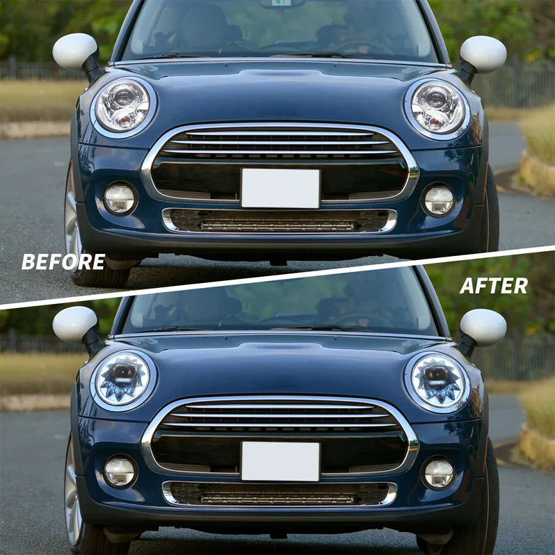 VLAND UK LED Headlights For 2014-2019 Mini Cooper F56 bentley style with E-Mark