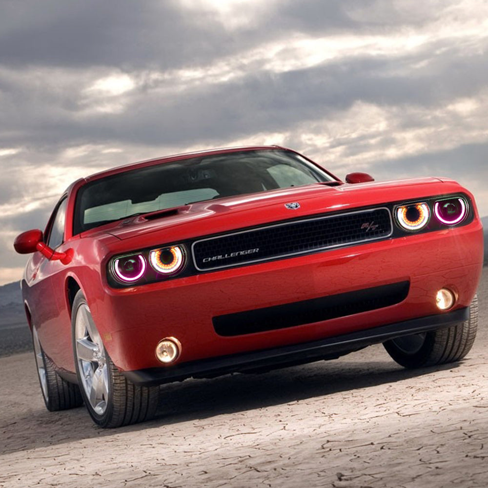 VLAND UK LED Headlights RGB Style Dodge Challenger 2008-2014